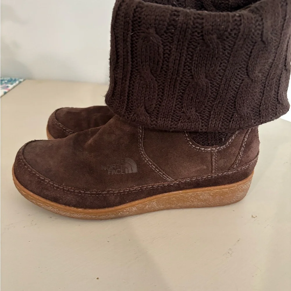 North Face Brown Boots, Primaloft, Women's Size‎ 8, Excellent Condition